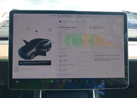 2021 Tesla Model Y Long Range Dual Motor All-Wheel Drive z USA, uszkodzony, nr VIN 5YJYGDEE1MF066039